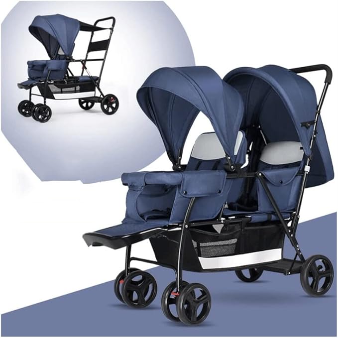 Foldable Double Seat Tandem Stroller Mrsalepoint