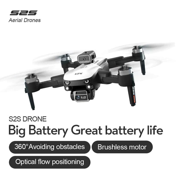 New S2S Brushless Folding 6K HD Dual Lens Stream WIFI Drone