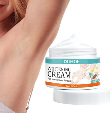 Linsition Underarm White Cream for Women, Underarm Cream with Natural Formula - Cream Against Dark Spots, Nourishes, Moisturises Under the Armpits, Neck, Knees, Elbows