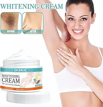 Linsition Underarm White Cream for Women, Underarm Cream with Natural Formula - Cream Against Dark Spots, Nourishes, Moisturises Under the Armpits, Neck, Knees, Elbows