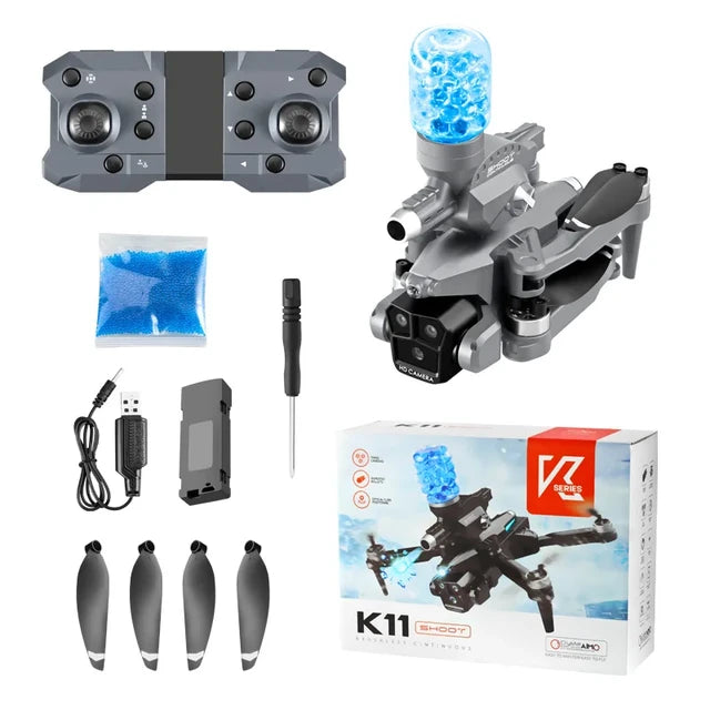 K11MAX Triple Camera Foldable Drone Brushless Motors Drones With High Quality of obstacle avoidance Mrsalepoint Grey 