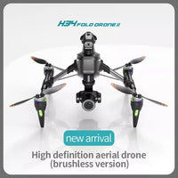 New H34 Drone 4K Professional HD Dual Camera 360° Obstacle Avoidance Brushless Foldable Quadcopter RC Professional Drone