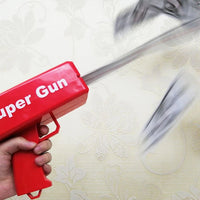 Super Money Gun Shooter Toys Game Spray Banknote Party Wedding Birthday Funny Supply Gift Electric Silent Toy 100 Cash Paper