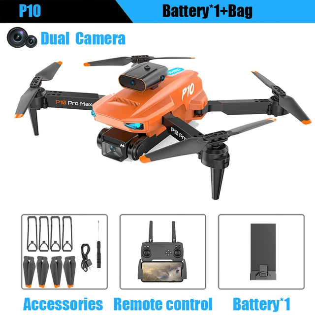 P10Pro Foldable Camera Drone High Quality Camera Drone with Obstacle avoidance Also With free Bag