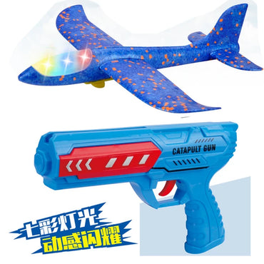 Flying Airplane Toys,Glider Planes for Kids,Electric Power & Throwing Foam Glider Airplane Gifts for Boys Girls Adults Family Outdoor Sport Party