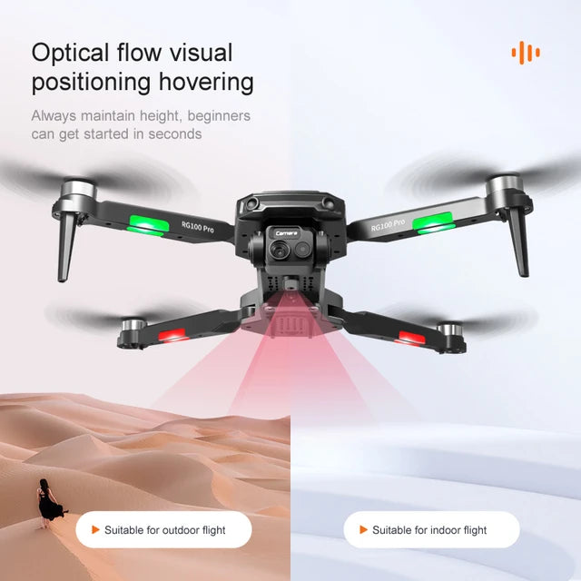 RG100Pro Brushless Motors Drones Foldable Camera Drone High Quality Obstacle Avoidance Camera Drone with New Packing