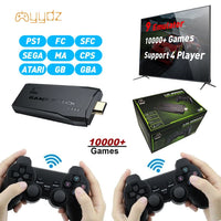 Video Game Console 2.4G Double Wireless Controller Game Stick 4K 10000 Games 64GB / 32GB Retro Games for PS1/GBA