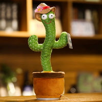 Dancing Cactus with Electronic Movement, Lights and 120 Songs. House Decoration. Internal Battery