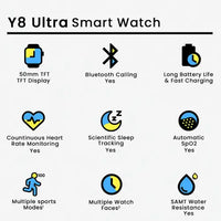 Y8 Ultra Smart Watch