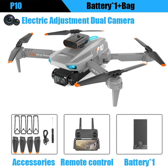 P10Pro Foldable Camera Drone High Quality Camera Drone with Obstacle avoidance Also With free Bag