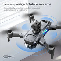 S99MAX Double Camera Foldable Drone Brushless Motors Drones With High Quality of obstacle avoidance (Free Combo Smart Watch) Mrsalepoint 