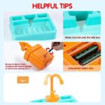 Kitchen & Sink Dishwasher Basin Vegetables Toy Set Kids Pretend Toys Blue| Green|Orange - Image 9