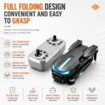 New RG100Pro Dual Camera With Brushless Motors Foldable Camera Drone With Obstacle Avoidance