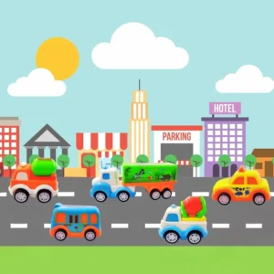 smart unbreakable pull back vehicles| push and go crawling toy for kids & children, power friction cars for 3+ years old boys|girls assorted(pack of 5)