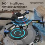 J6PRO Brushless Drone with Obstacle Avoidance & Dual Camera – Foldable RC Quadcopter - Image 5