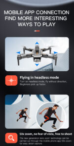 JS23Pro Double Camera Foldable Drone - Image 11