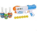 2-in-1 Magic Gun, functions as both a water blaster and a soft foam ball shooter