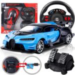 Buggati Remote Control Fully Loaded RC Pedals Control & Remote Control And  With Signals For kids Rechargeable  Batteries Drifting Car - Image 2