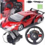 Racing Pedal Staring Wheel Gravity Induction Drifting Racing Remote Control Car Toy For Boys