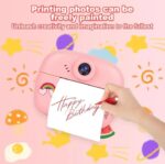 Smart Digital Dual Lens instant Print camera For kids 1080 P Vedio Recorder & Selfie Camera With Tharmal Printer Camera 2.4" IPS Screen Mini Portable Camera With Games Best Gift For Gift For Both Girls And Boys ! Children Digital Camera Toys For Kids - Image 6