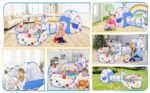 New 3 in 1 Tunnel Tent House Large Size Tent House With 50 Free Shiny Balls Indoor & Outdoor Play House High Quality Parashoot Fabric Material - Image 7