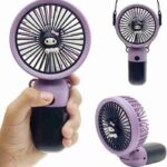 Felinar Foldable Mini Portable Fan Rechargeable USB Handheld Fan 1-Speed Adjustable Mini Portable Fan Rechargeable USB Handheld Fan in Purple USB Fan (Purple)