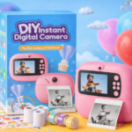 DIY Instant Digital Camera for Kids Print Camera For Kids High Quality Material With 3 Printing Rolls