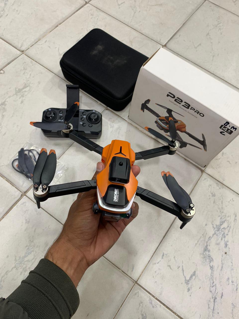 2026/03/1000336595.jpg P23PRO Brushless Motor Foldable Camera Drone High Quality Tripple Camera Drone With Obstacle Avoidance - Image 1