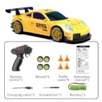 2.4G RC Drift Car with LED Light Remote Control Racing Car Vehicle Replaceable Tire Competition Race Car Toy - Image 8