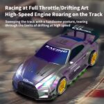 2.4G RC Drift Car with LED Light Remote Control Racing Car Vehicle Replaceable Tire Competition Race Car Toy - Image 2
