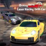 2.4G RC Drift Car with LED Light Remote Control Racing Car Vehicle Replaceable Tire Competition Race Car Toy