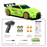 2.4G RC Drift Car with LED Light Remote Control Racing Car Vehicle Replaceable Tire Competition Race Car Toy - Image 6