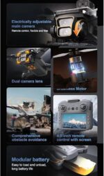 XF619 Intelligent Aerial Photography Drone High Quality Tripple Camera Drone With Screen Remote Controller Also Rechargeable Remote With Powerful Obstacle Avoidance And One-Key Return Option - Image 6