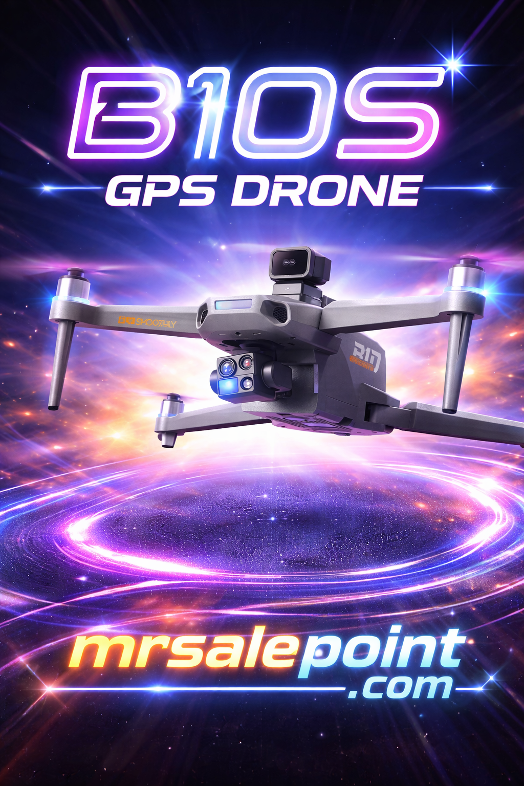 2026/04/1000355003.png B10S GPS Touch Screen Foldable Camera Drone with 3-Axis Gimbal | Brushless Motor HD Camera Drone | Smart Flight & Stable Aerial Photography - Image 1