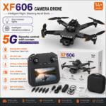XF606 Triple Camera Brushless Motors Camera Drone With Rechargeable LCD Display Screen And Also With High Quality Obstacle Avoidance High Quality Vanguard Protection Camera Drone