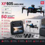 XF605 Intelligent Aerial Photography Drone –  HD Dual Camera, Obstacle Avoidance & Smart Rechargeable Remote Control With One Key Landing