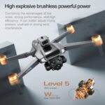 M66 Foldable LCD Remote Controller With Back Camera Touch Display High Quality Brushless Motors Camera Drone - Image 9
