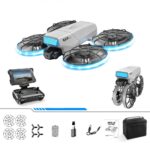 XJ2 Foldable Camera Drone Brushless Motors With Rechargeable Touch Control High Quality Obstacle Avoidance Camera Drone - Image 3