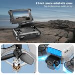 XJ2 Foldable Camera Drone Brushless Motors With Rechargeable Touch Control High Quality Obstacle Avoidance Camera Drone - Image 9