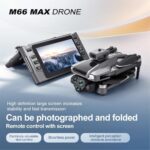 M66 Foldable LCD Remote Controller With Back Camera Touch Display High Quality Brushless Motors Camera Drone - Image 10