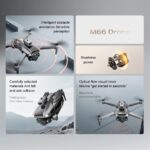M66 Foldable LCD Remote Controller With Back Camera Touch Display High Quality Brushless Motors Camera Drone - Image 4
