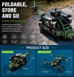 New 2027 Model RC Apache  Helicopter Camera FPV Drone 4.3” Obstacle Avoidance Brushless | High-Quality Brushless Motors Camera Drone With Top Notch Packing By Mrsalepoint.com - Image 3