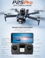 P25PRO GPS Triple Camera Brushless Motors Drone | HD Aerial Photography | Optical Flow Positioning | Altitude Hold | Foldable RC Quadcopter - Image 2